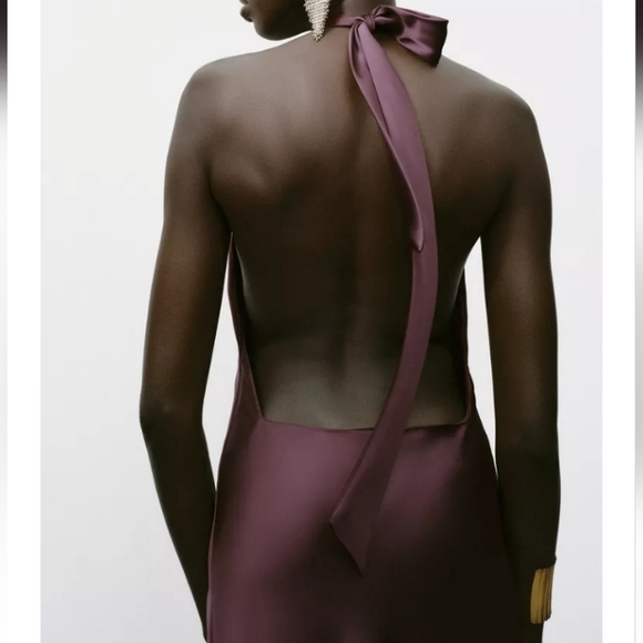 Zara Halter Midi Dress - Picture 7 of 9